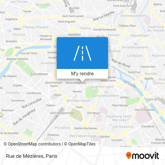 Rue de Mézières plan