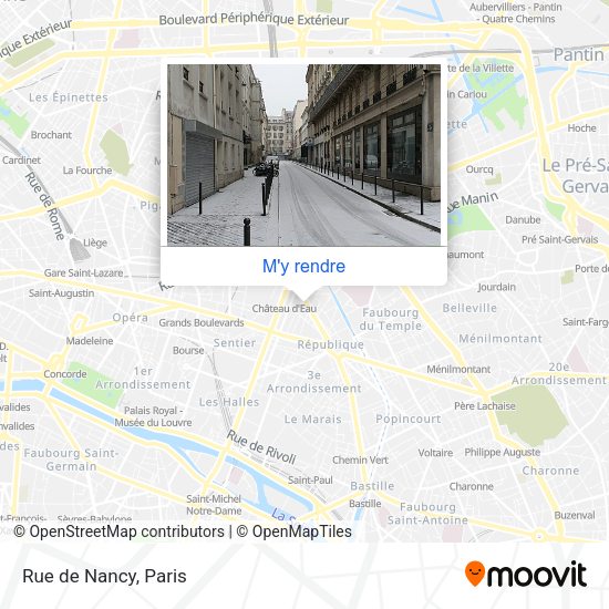 Rue de Nancy plan