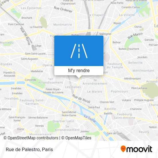 Rue de Palestro plan