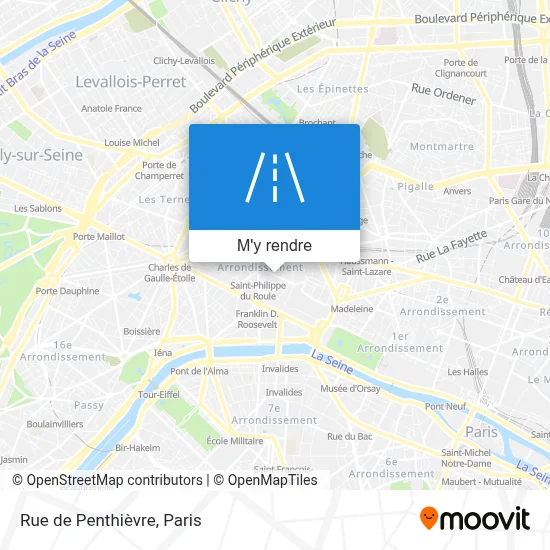 Rue de Penthièvre plan