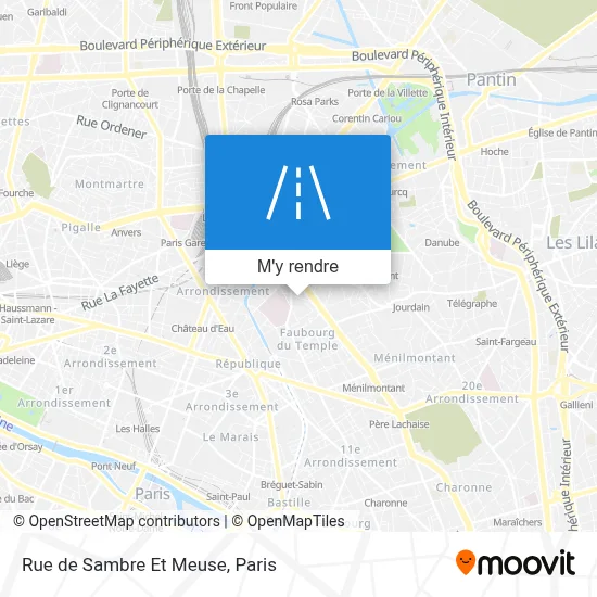 Rue de Sambre Et Meuse plan