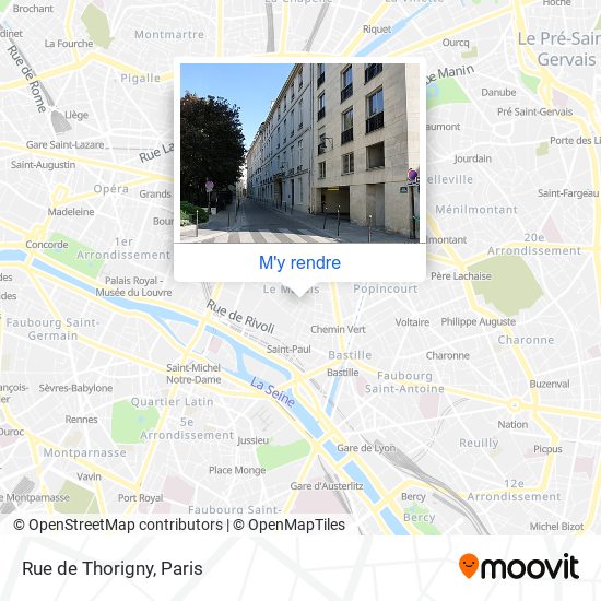 Rue de Thorigny plan