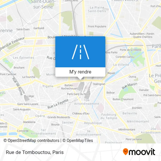 Rue de Tombouctou plan