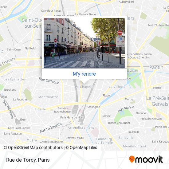 Rue de Torcy plan