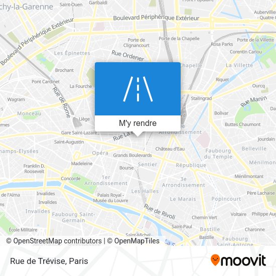 Rue de Trévise plan