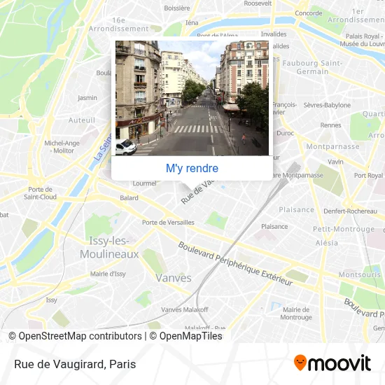 Rue de Vaugirard plan