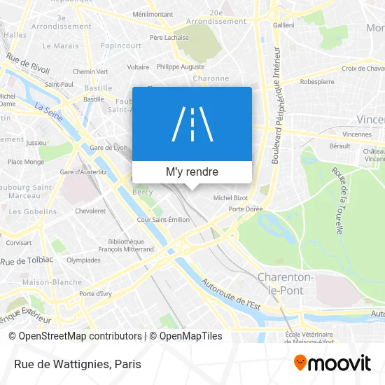 Rue de Wattignies plan