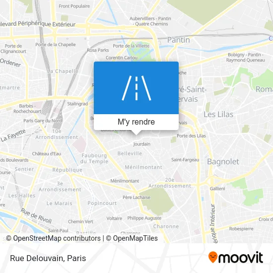 Rue Delouvain plan