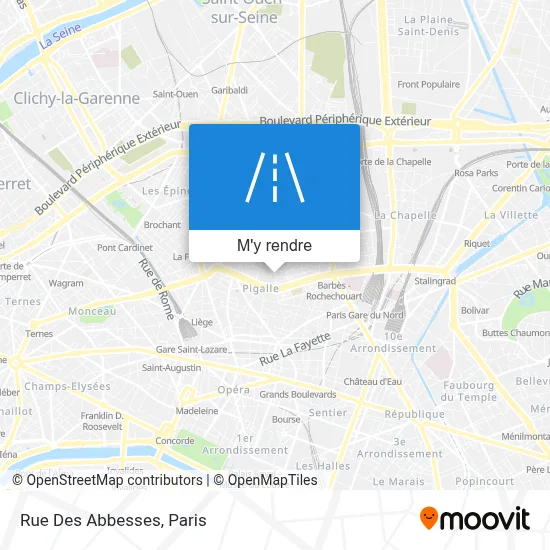 Rue Des Abbesses plan