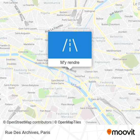 Rue Des Archives plan