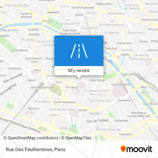 Rue Des Feuillantines plan