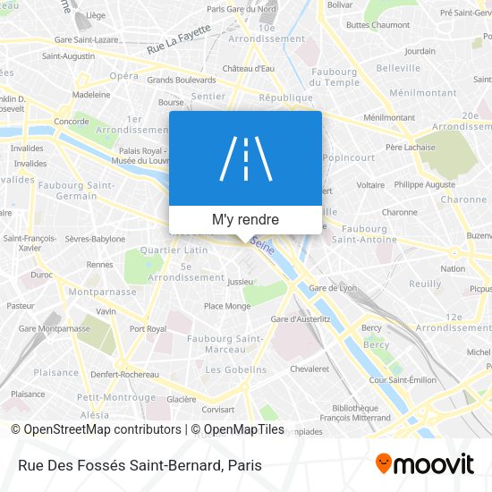 Rue Des Fossés Saint-Bernard plan