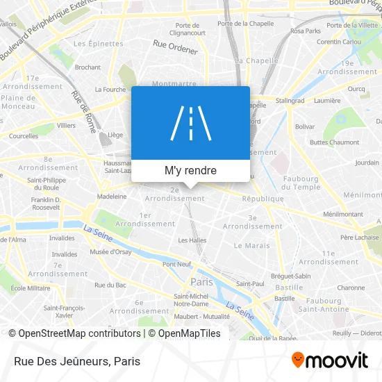 Rue Des Jeûneurs plan