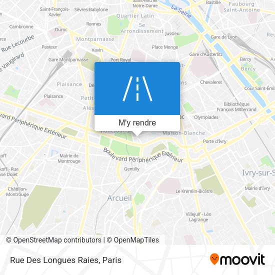 Rue Des Longues Raies plan