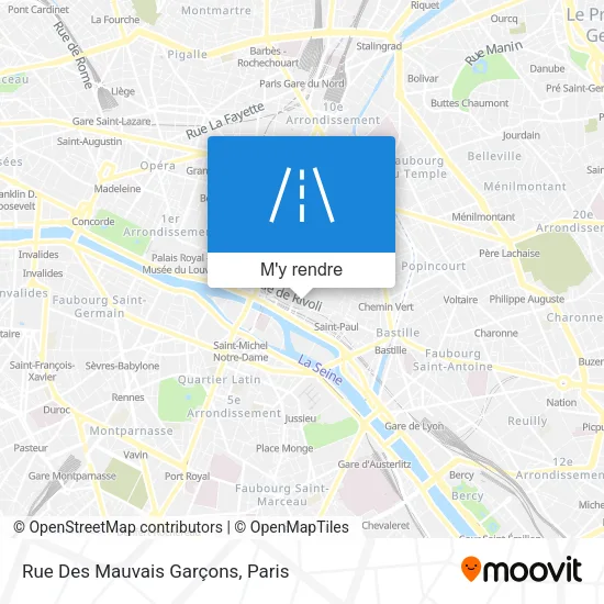 Rue Des Mauvais Garçons plan