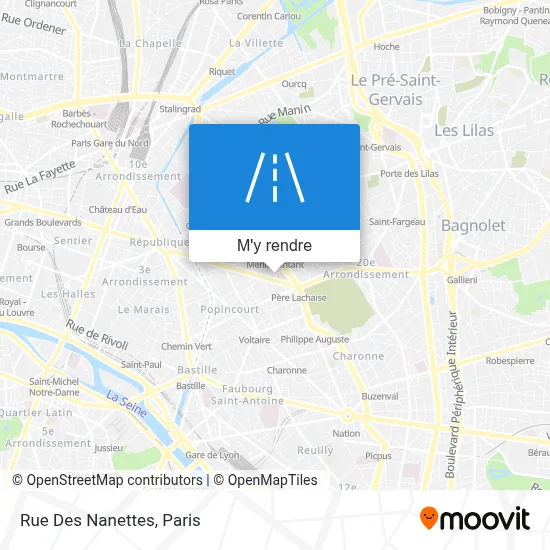 Rue Des Nanettes plan