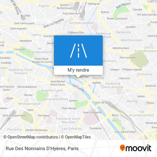 Rue Des Nonnains D'Hyères plan