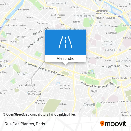 Rue Des Plantes plan