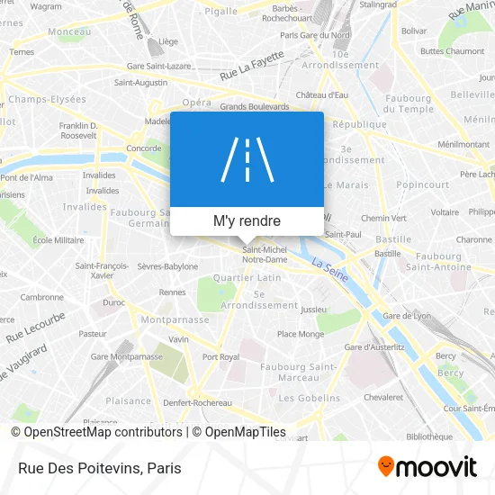 Rue Des Poitevins plan
