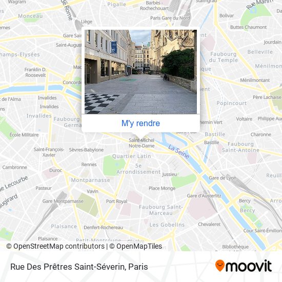 Rue Des Prêtres Saint-Séverin plan