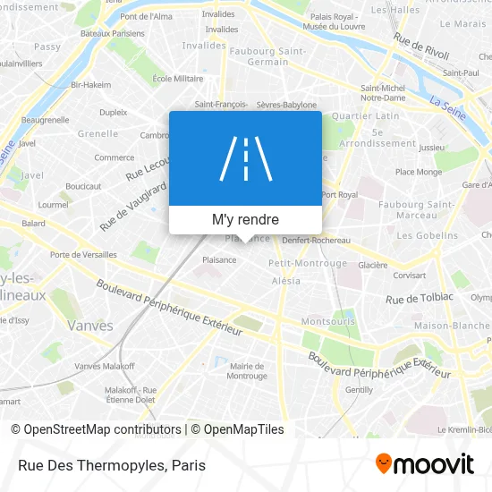 Rue Des Thermopyles plan