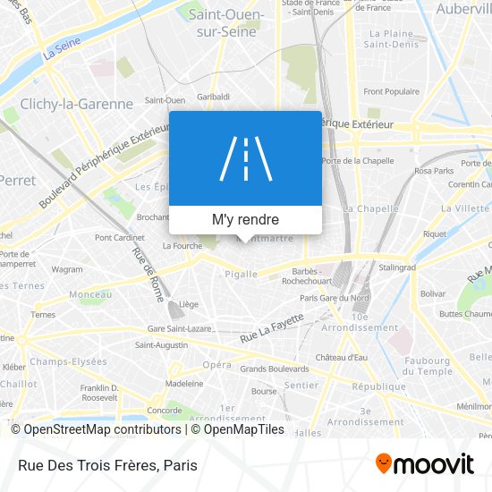 Rue Des Trois Frères plan