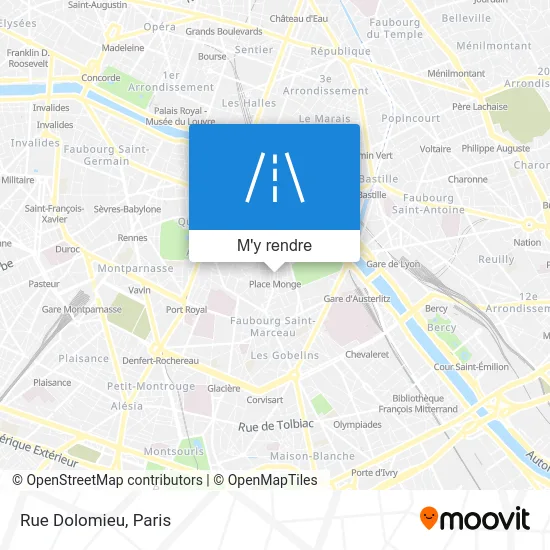 Rue Dolomieu plan