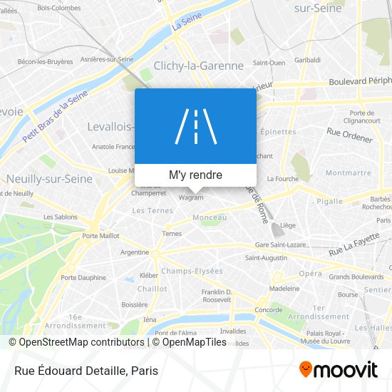 Rue Édouard Detaille plan