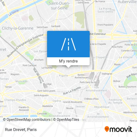 Rue Drevet plan
