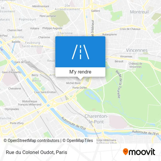 Rue du Colonel Oudot plan