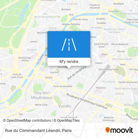 Rue du Commandant Léandri plan