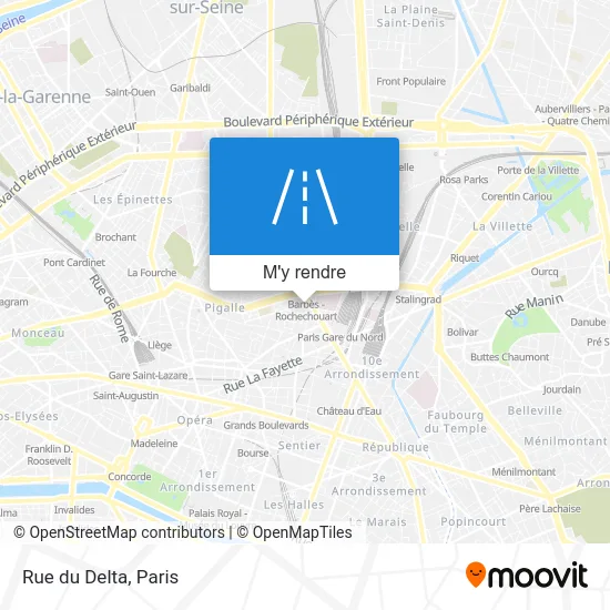 Rue du Delta plan