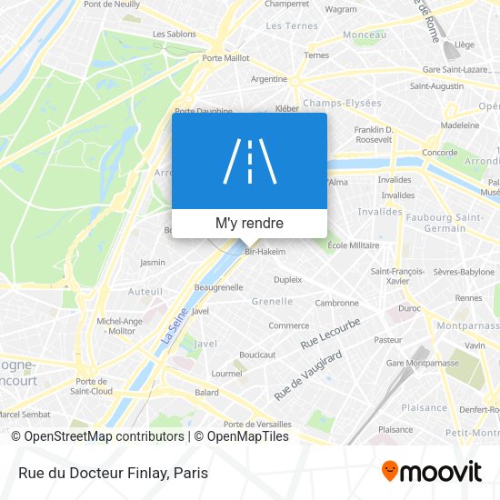 Rue du Docteur Finlay plan