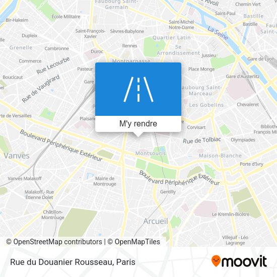 Rue du Douanier Rousseau plan