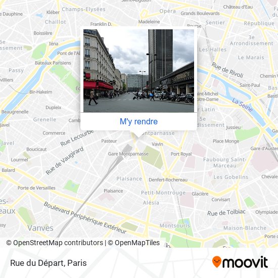 Rue du Départ plan