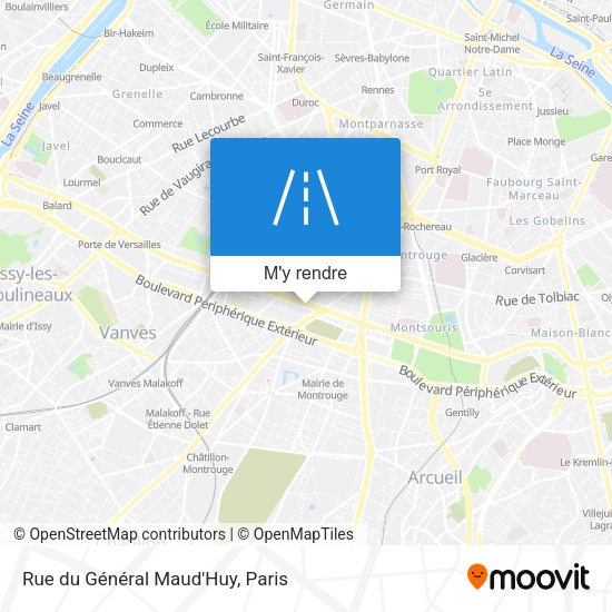 Rue du Général Maud'Huy plan
