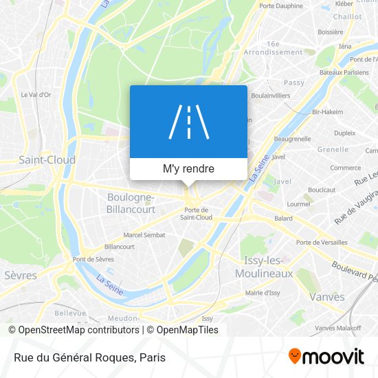 Rue du Général Roques plan