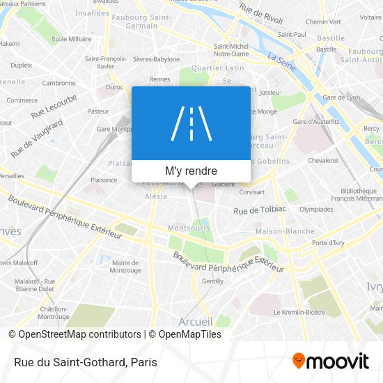 Rue du Saint-Gothard plan