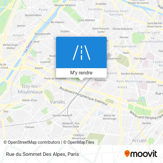 Rue du Sommet Des Alpes plan