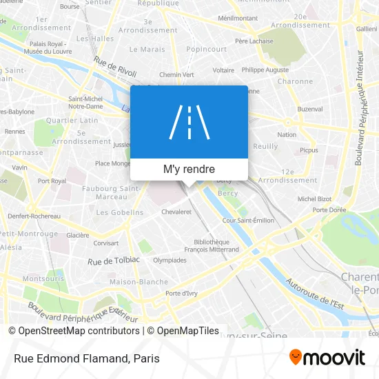 Rue Edmond Flamand plan
