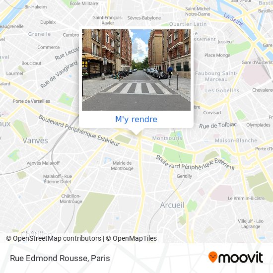 Rue Edmond Rousse plan