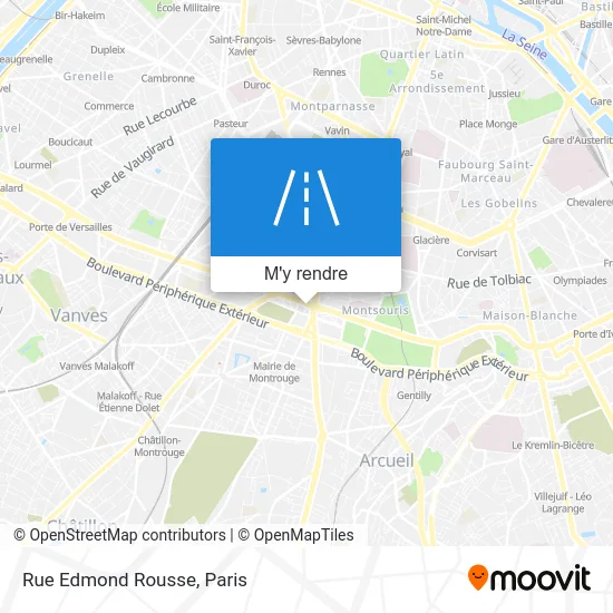 Rue Edmond Rousse plan