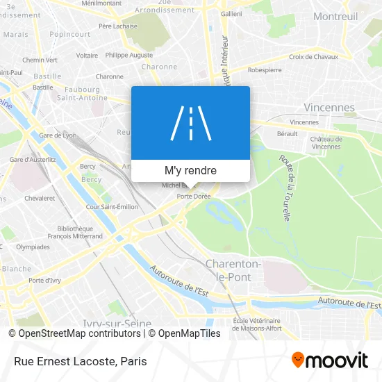 Rue Ernest Lacoste plan