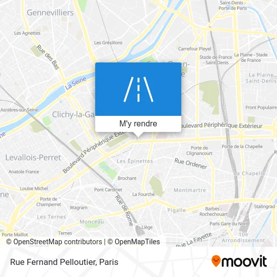 Rue Fernand Pelloutier plan