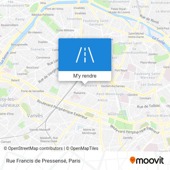 Rue Francis de Pressensé plan