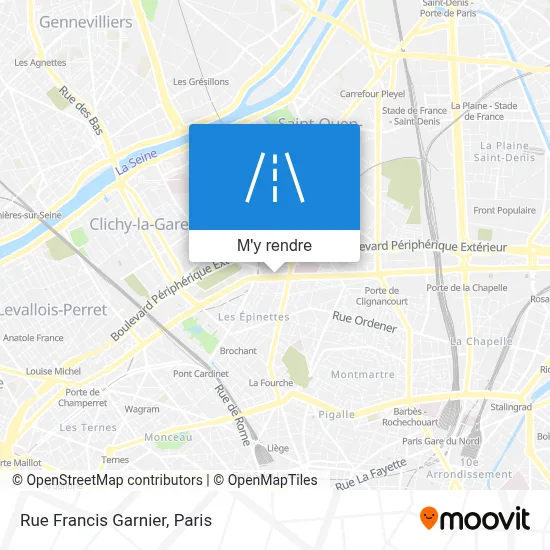 Rue Francis Garnier plan