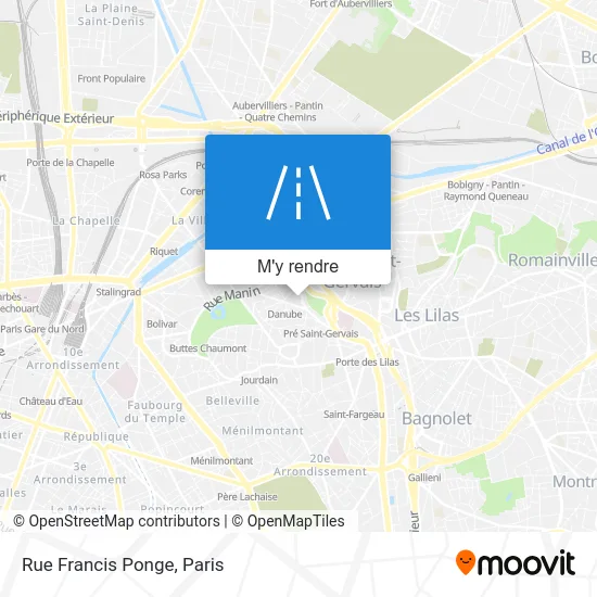 Rue Francis Ponge plan