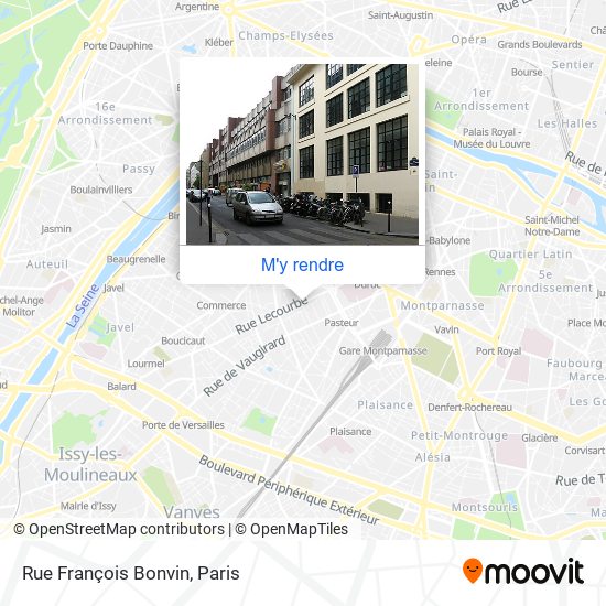 Rue François Bonvin plan