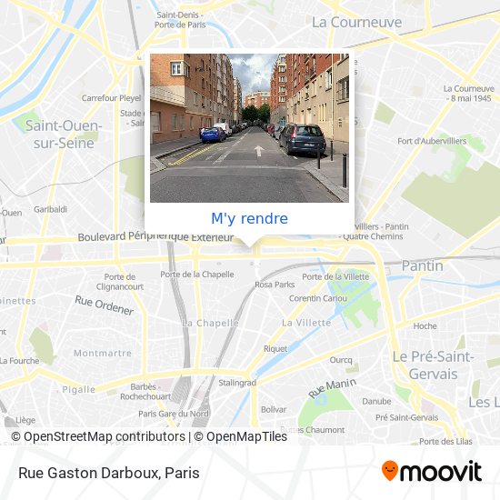 Rue Gaston Darboux plan