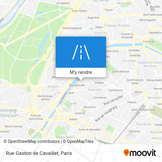 Rue Gaston de Cavaillet plan
